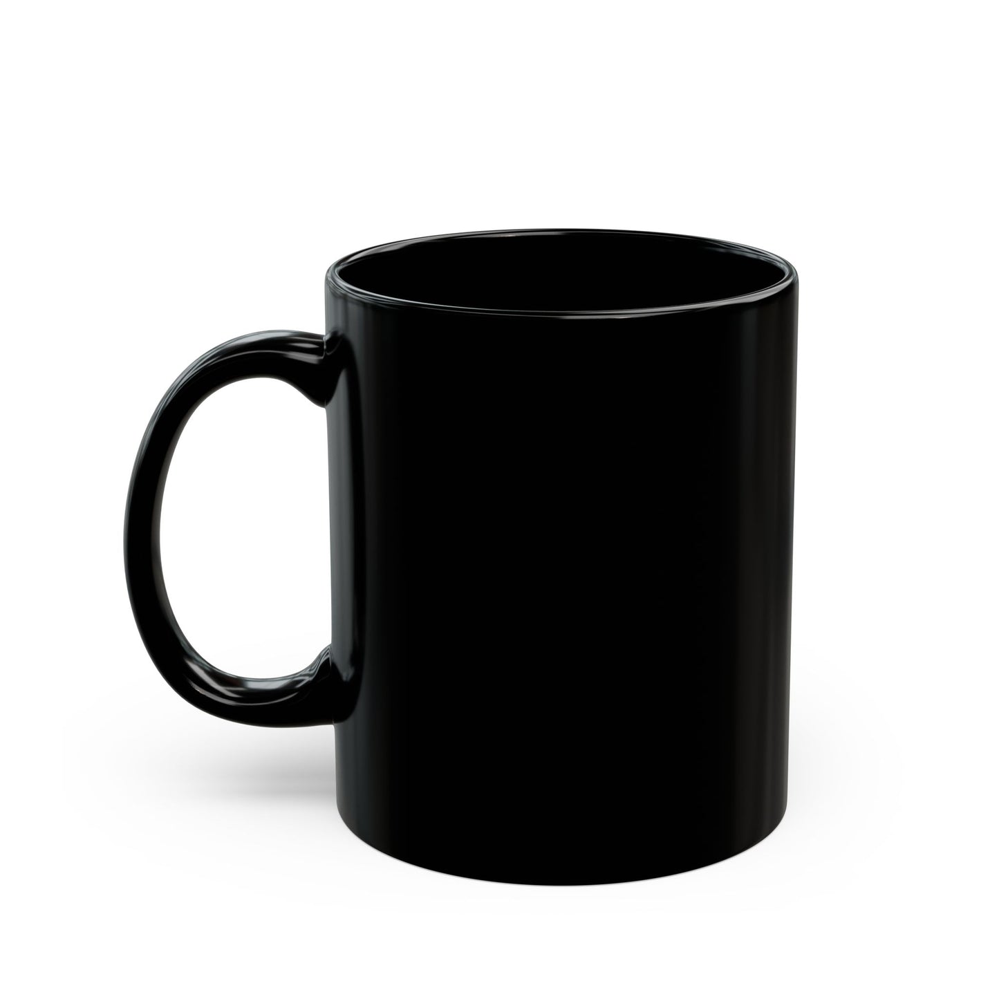 Four Faces Black Mug (11oz)