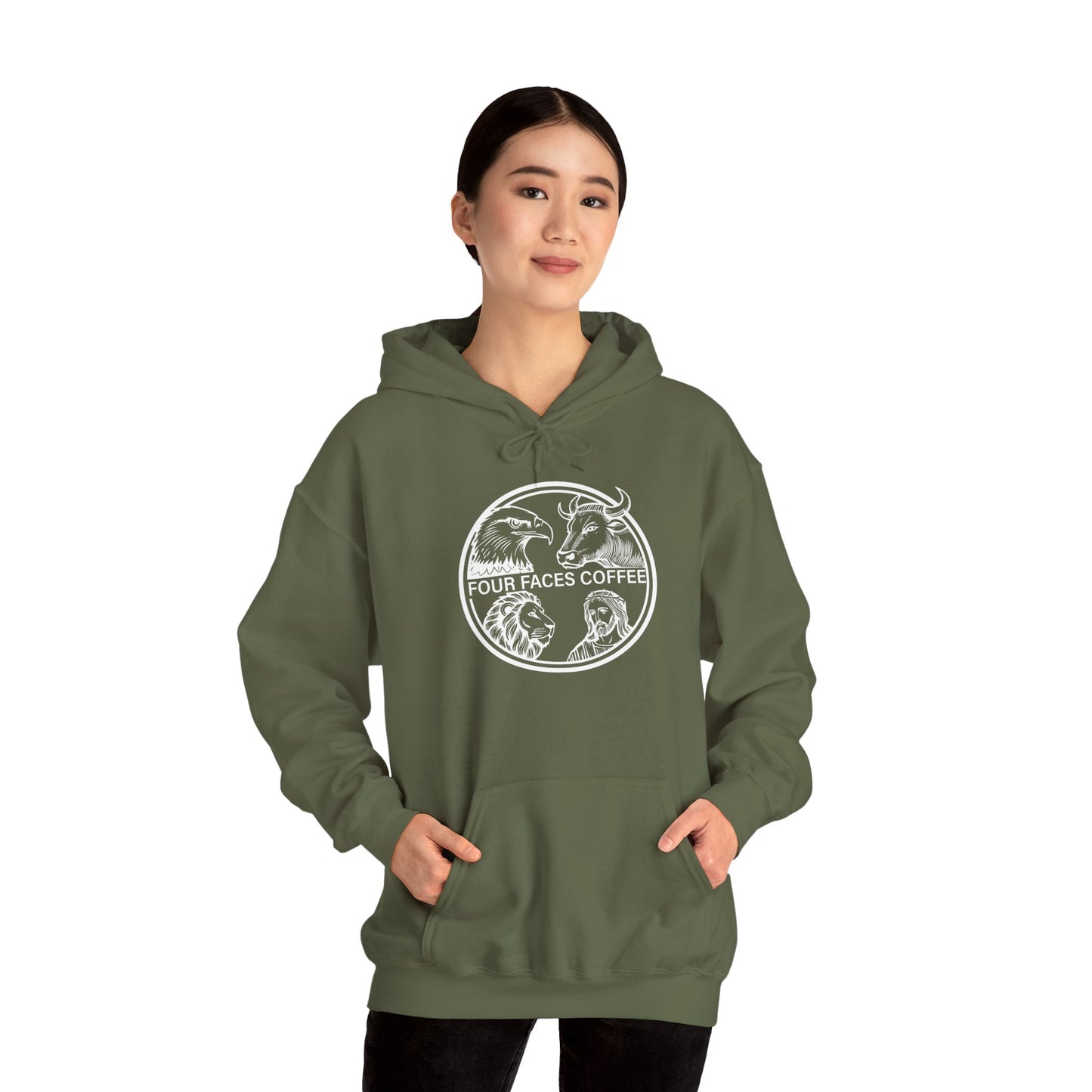 Four Faces Hooded Sweatshirt